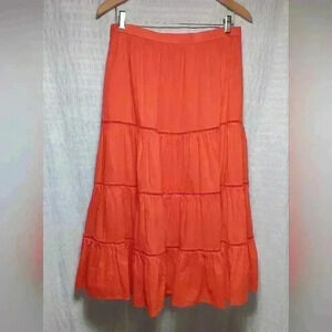 J.Crew  teired skirt  💯 cotton. NWT. Ladies size M